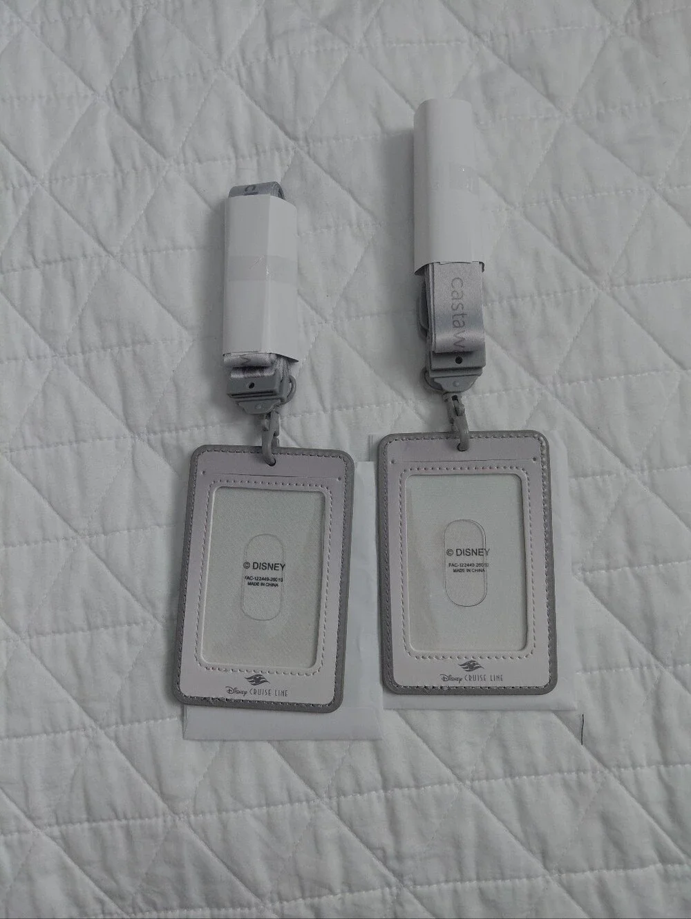 Set Of Two Disney Castaway Club Gray Lineyard - Gray